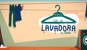 Imagen con la lavadora al fondo anuncio ganadores